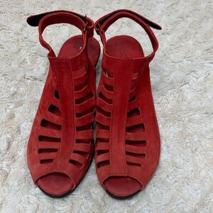 Arche Red Open-Toe Sandals